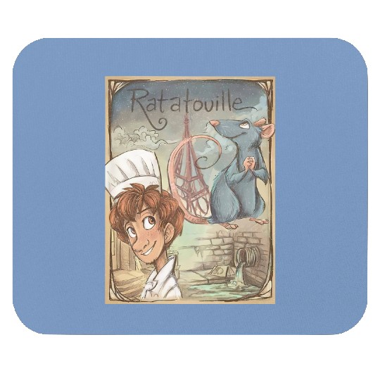 Vintage Ratatouille Mouse Pads, Disney Comfort Colors Mouse Pads, Chef Remy Mouse Pads