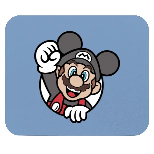 Super Mario - Disney Mickey Mouse color and ears Mouse Pads