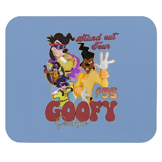 Disney Retro 90s A Goofy Movie Powerline Stand Out Tour 94 Comfort Mouse Pads
