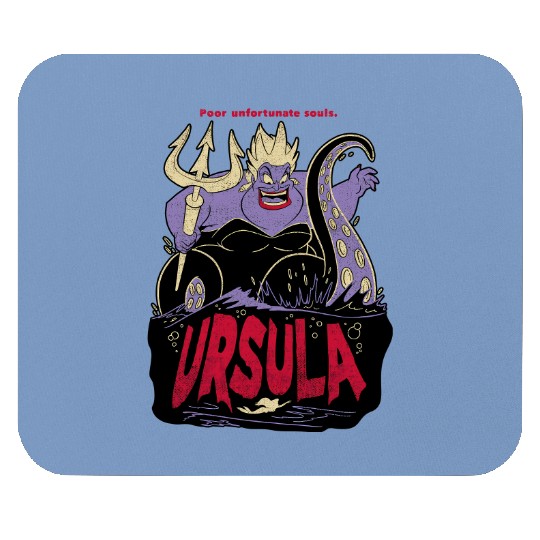 Retro 90s Disney The Little Mermaid Villains Ursula Potrait Graphic Mouse Pads
