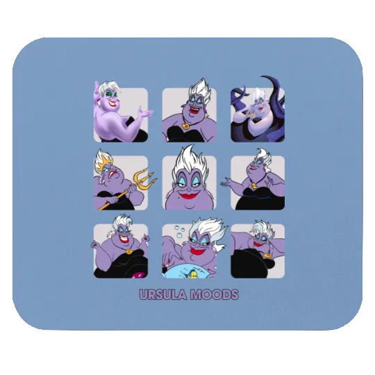 Ursula The Little Mermaid Funny Ursula Moods Disney Mouse Pads