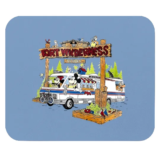 Vintage Fort Wilderness Mouse Pads, Disney Holiday Mouse Pads, Disney Resort Mouse Pads