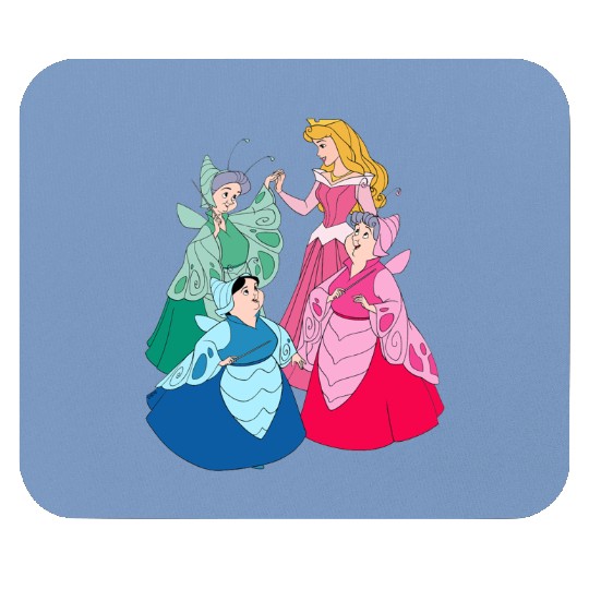 Sleeping Beauty Disney Mouse Pads,Aurora Princess Mouse Pads, Disney Group Mouse Pads