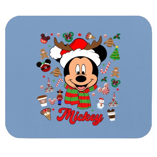Disney Mickey Mouse Pads, Disney Character Christmas Mouse Pads