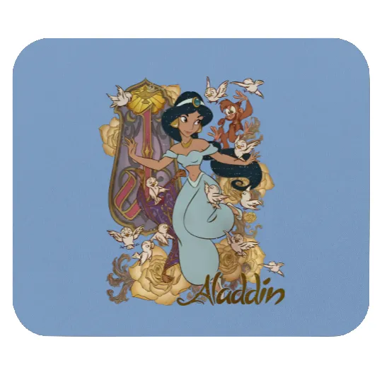Vintage Princess Jasmine Alladin Mouse Pads,Disney Character Mouse Pads
