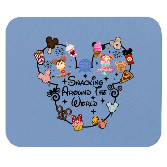 Snacking Around the World Mouse Pads, Disney Snacks Mouse Pads, Epcot Mouse Pads,