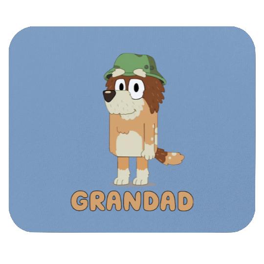 Custom BlueyDad Grandad Papa Grandfather Dog Family Disney Junior Matching Disney World Family Gift Mouse Pads