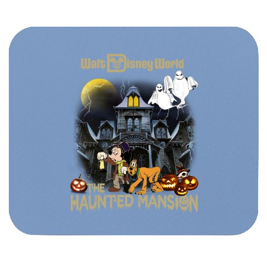 Vintage Haunted Mansion Mouse Pads, Disney Halloween Mouse Pads, Mickey Haunted Mansion Mouse Pads