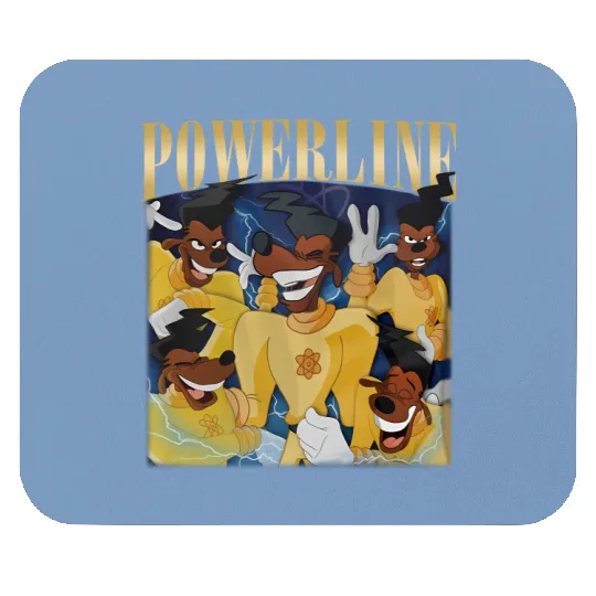 Vintage Disney Powerline Mouse Pads, Powerline Stand Out Tour Mouse Pads, Powerline Goofy Movie