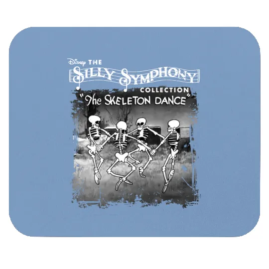 Disney Silly Symphony Mouse Pads, Funny Disney Mouse Pads, Disney Dancing Skeleton Mouse Pads