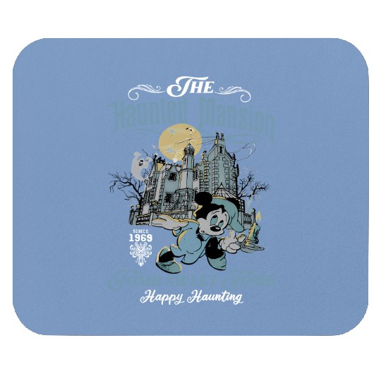The Haunted Mansion Retro Mouse Pads, Vintage Disney Ride Mouse Pads