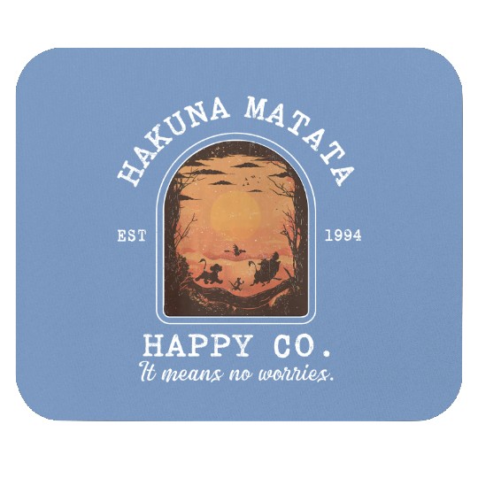  Hakuna Matata Mouse Pads, Happy Co, Retro Disney Lion King Mouse Pads, Animal Kingdom Mouse Pads
