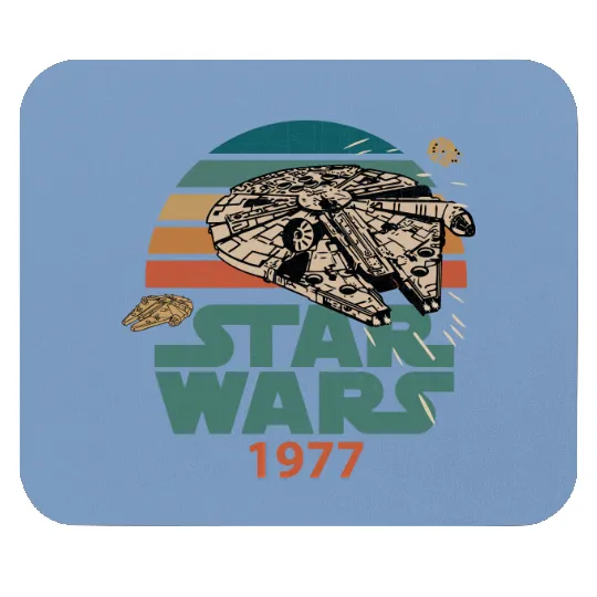 Star Wars 1977 Millennium Falcon Star Death Star  Mouse Pads Disneyland Summer Trip 2023 Mouse Pads