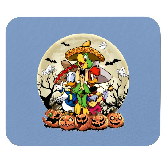 Retro Disney Three Caballeros Halloween Mouse Pads, WDW Halloween Party Matching Family Mouse Pads