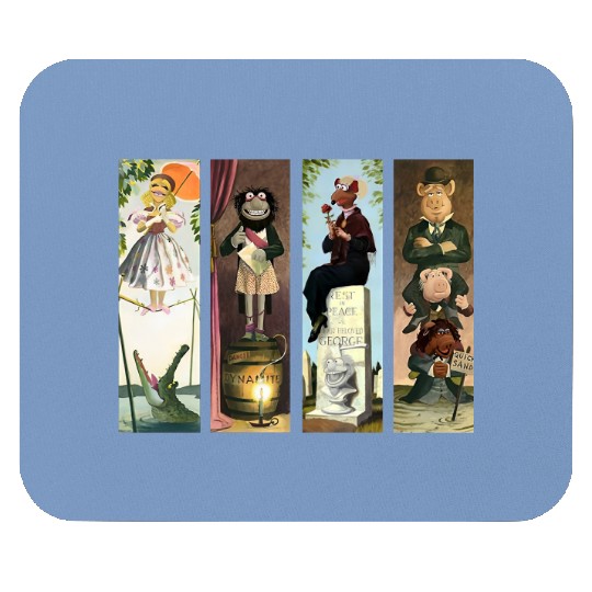 Disney The Muppets Haunted Mansion Halloween Retro Mouse Pads, Three Hitchhiking Ghosts Mouse Pads