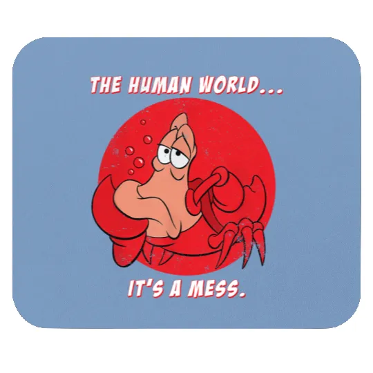 Disney The Little Mermaid Mouse Pads, Sebastian Crab The Human World