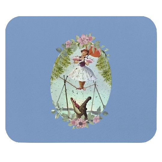 Disney Haunted Mansion Tightrope Walker Mouse Pads, Tightrope Girl Disney Halloween Mouse Pads