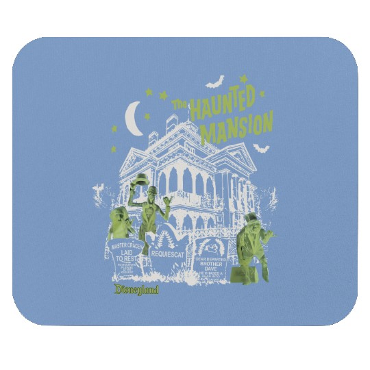 Vintage Haunted Mansion Mouse Pads, Disneyland Halloween Mouse Pads, Stretching Room Mouse Pads