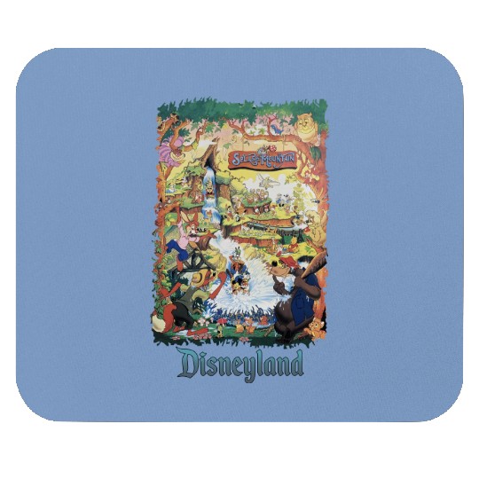 Retro Disneyland Splash Mountain | Disney Characters Splash Mountain Mouse Pads