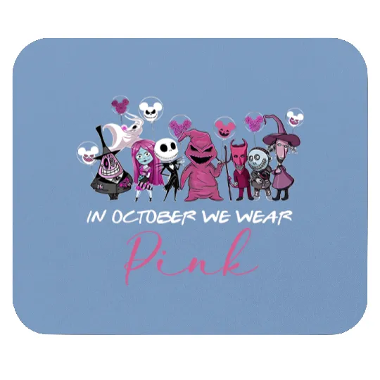 Disney Halloween Mouse Pads, In October We wear Pink, Oogie Boogie 2022