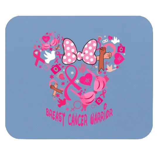 Breast Cancer Warrior Disney Minnie Mouse Pads