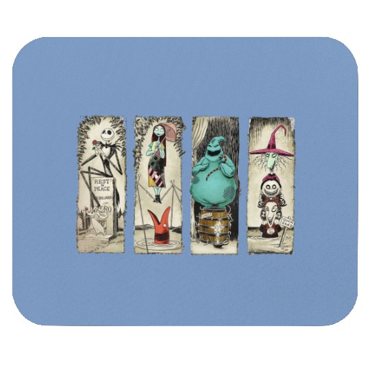 Retro Haunted Mansion The Nightmare Before Christmas Mouse Pads, Disney Halloween  Mouse Pads
