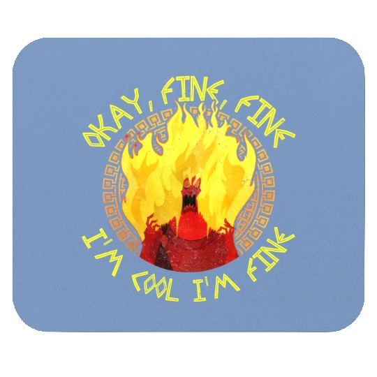 Disney Hercules Villains Hades Meme Okay Fine I'm Cool Retro Mouse Pads