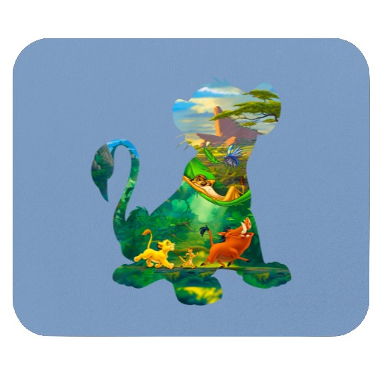 Disney Lion King Simba Silhouette Graphic T 4693 Mouse Pads