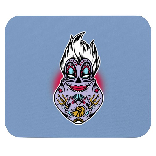 Disney Villains Halloween Ursula Sugar Skull Pre Mouse Pads