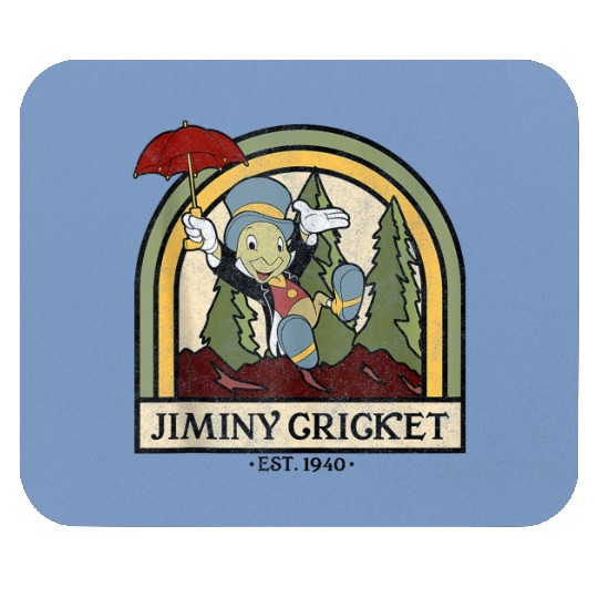 Disney Pinocchio Jiminy Cricket Established 1940 Mouse Pads
