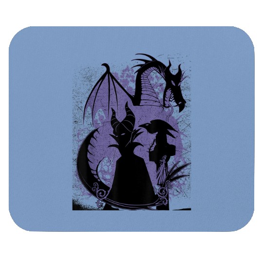 Disney Sleeping Beauty Maleficent Dragon Silhoue Mouse Pads