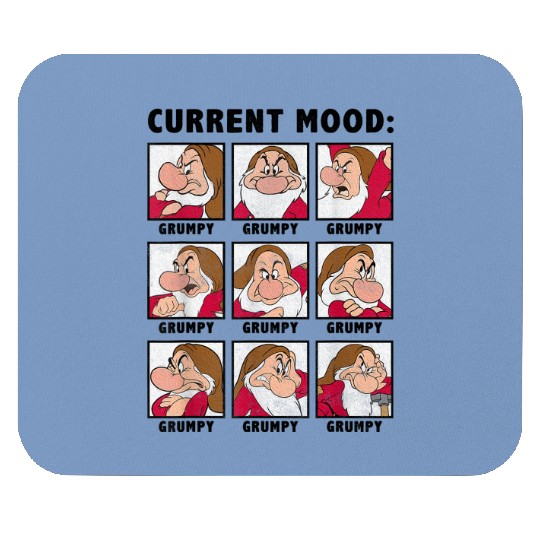 Disney Snow White Current Mood Always Grumpy Gra Mouse Pads