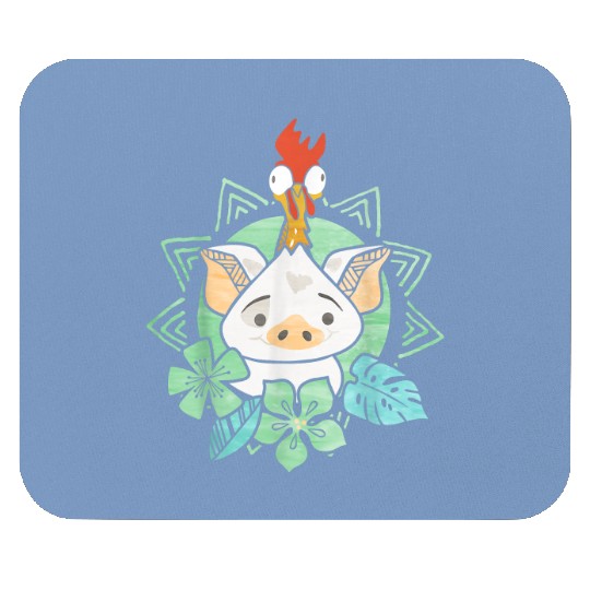 Disney Moana Pua Hei Hei Tropical Graphic TShirt Mouse Pads