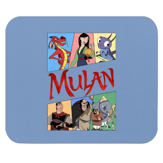 Retro 90s Vintage Disney Mulan Mouse Pads , Cri-Kee ,Shan Yu ,Mushu ,Li Shang