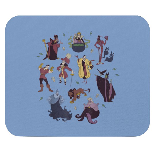 Disney Villains Group Shot Doodles 9286 Mouse Pads