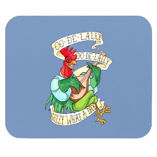 Disney Robin Hood Funny Alan A Dale Rooster OO De Lally Mouse Pads, Magic Kingdom WDW Mouse Pads