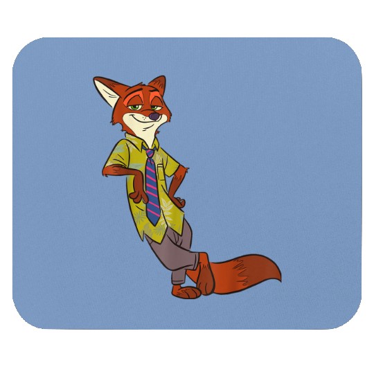 Discover Disney Zootopia Cool Fox Nick Wilde Leaning Mouse Pads