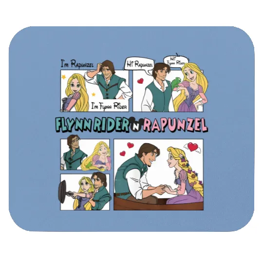 Tangled Couple Mouse Pads, Rapunzel And Flynn Rider Couple Mouse Pads, Disney Valentines Mouse Pads