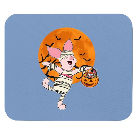 Disney Winnie The Pooh Mummy Piglet Halloween Moon Mouse Pads