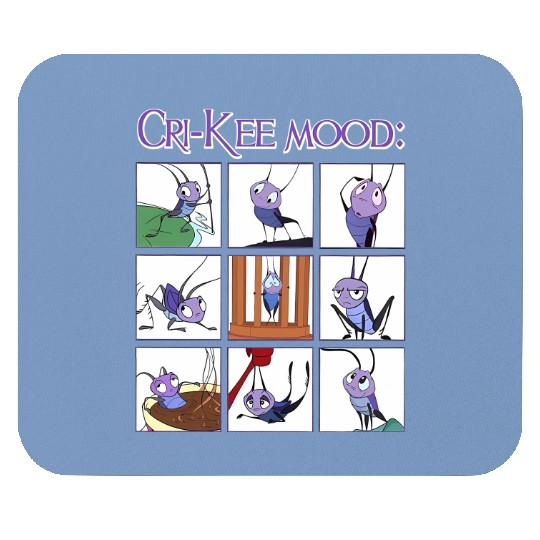 Disney Mulan Cri Kee Mood Emotion Of Cri-Kee Cute Face Mouse Pads Birthday Mouse Pads