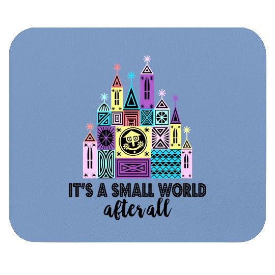 It's A Small World After All Mouse Pads, Small World Mouse Pads, Disneyland Mouse Pads, Cute Colorful Disney Mouse Pads, Disney Mouse Pads, Disney World Mouse Pads