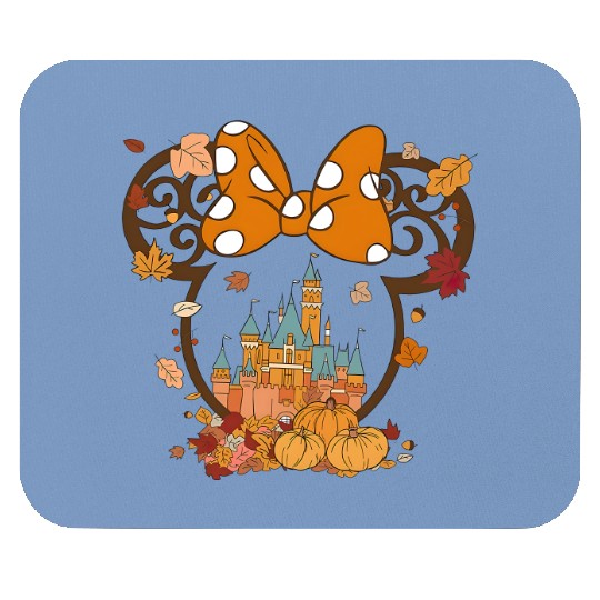 Fall Minnie Mickey Ear Mouse Pads, Minnie Halloween, Disney Halloween Mouse Pads