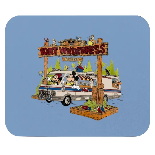 Fort Wilderness Vintage 80's Style Disney Resort Mouse Pads