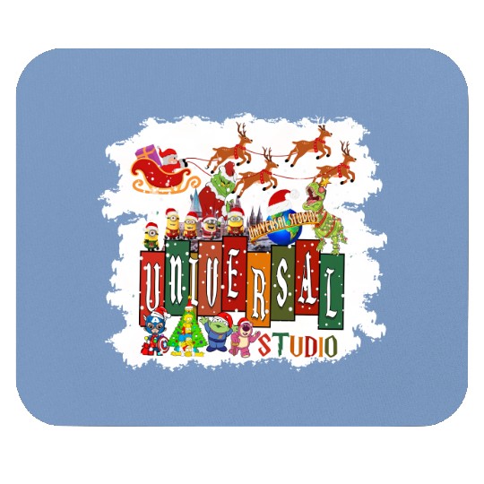 Universal Studios Christmas Mouse Pads, Disneyland Christmas Mouse Pads