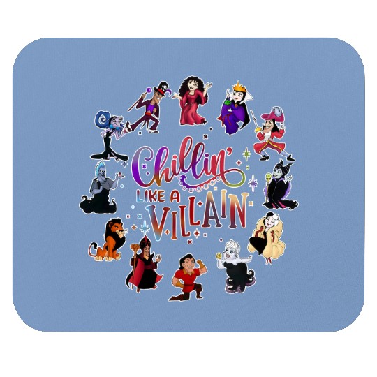 Disney Villains Chillin Like A Villain Halloween Mouse Pads