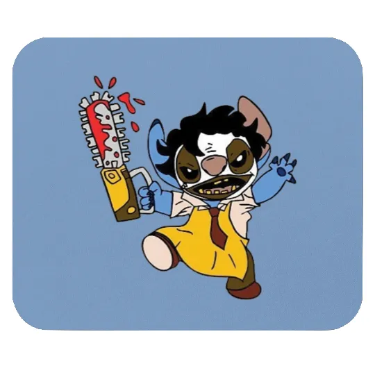 Funny Stitch ,Disney Halloween , Retro Horror Halloween , Horror Movie Character Sh Mouse Pads