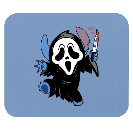Funny Stitch ,Disney Halloween , Retro Horror Halloween , Horror Movie Character Sh Mouse Pads