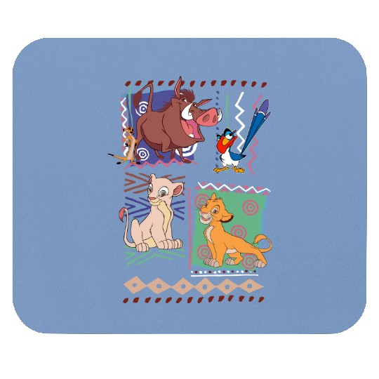Retro 90s Disney Lion King Simba And Timon Graphic Mouse Pads