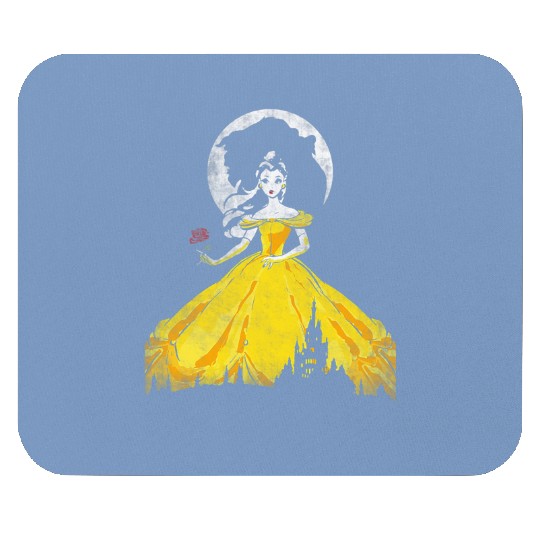 Disney Beauty The Beast Moon Gown Silhouettes Mouse Pads