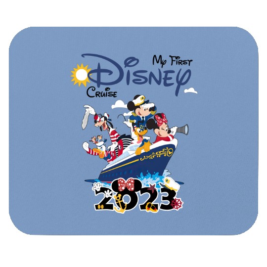 My First Disney Cruise 2023 Mouse Pads, Captain Mickey Mouse And Friends Mouse Pads